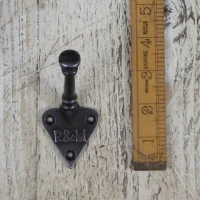 R & M Coat Hook – Cast Iron Wall Hook with Antique Finish (100mm)
