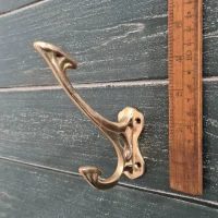 Monroe Brass Hat & Coat Hook – Solid Brass Wall Hook (150mm)