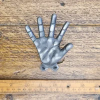 Hand Coat Hook – Cast Iron Wall Hook with Open-Palm Design (90mm)