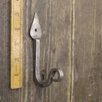 Shepherd’s Crook Coat Hook – Hand Forged Cast Iron Wall Hook