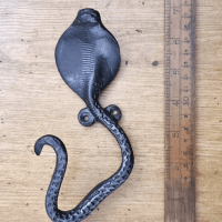 Cobra Snake Coat Hook – Solid Cast Iron