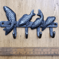 Fish Coat Hook with 4 Hooks