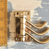 Luxury Triple Swivel Hook – Solid Brass (100mm)